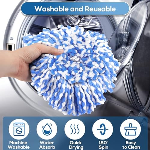 RinseClean Spin Mop Replacement Head 4-Pack