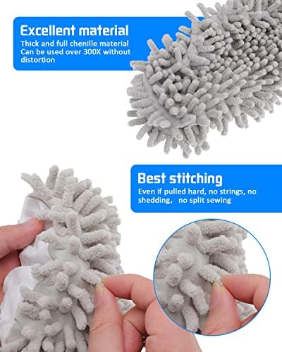 WellMall 8-Piece Mop Slippers for Women Men