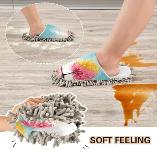 White Blue Eco-Friendly Mops Slippers for Kitchen Cleaning