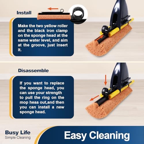Experience DeepCLEAN with Yocada Sponge Mop