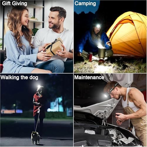 Sogdeco 3-Pack Rechargeable Headlamp Flashlight 1