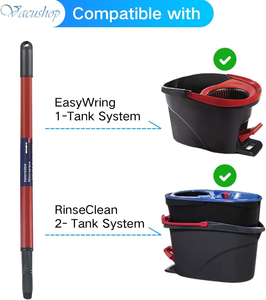VACUSHOP Mop Handle Replacement for O-Ceda Spin Mop