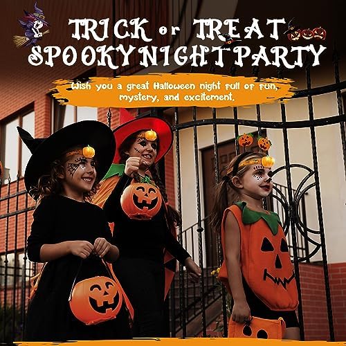 5-PK Kids Halloween Headlamp with Red Light Memory Function