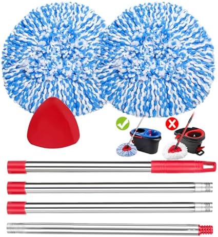 kCarpoly 2-Pack Mop Replacement Heads