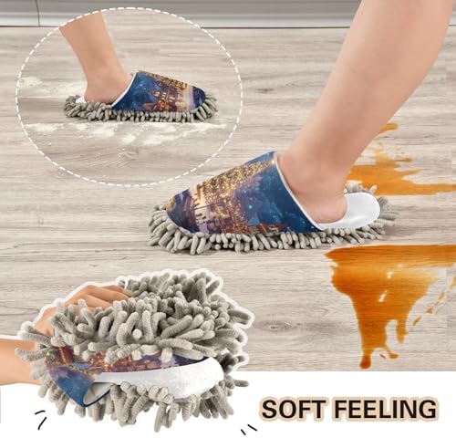 Cozy Mops Slippers for FemaleMale Soft Eco-Friendly Christmas House Slippers