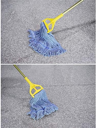 Heavy Duty Mop Heads - Blue Cotton Looped End - Replacement for Professional Use
