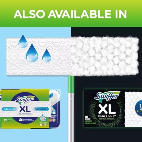 Swiffer X-Large Disposable Mop Cloths - Large Durable Soft and Hypoallergenic