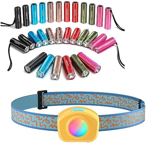 Get 30 Mini Flashlights Rechargeable Headlamp for Kids