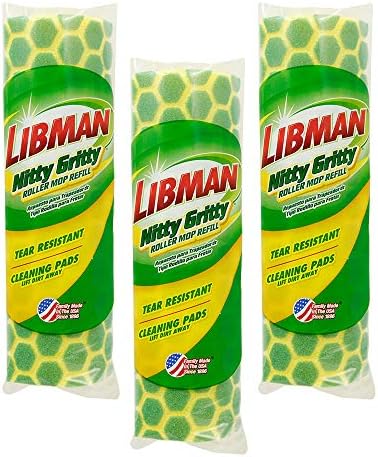 Libman Nitty Gritty Roller Mop Refills 3-Pack