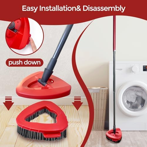 Koolstuffs 2 Pcs Spin Mop Scrub Brush Head