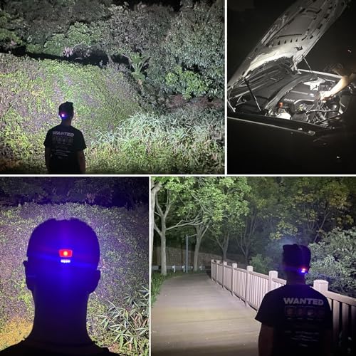 Rechargeable Headlamp withadjustable Angle for Fishing Construction