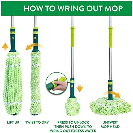 Pump-Powered Pro Effect Microfiber Mop