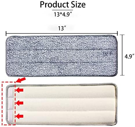 10-Piece 13x49 Mop Pad Set for Microfiber Mops