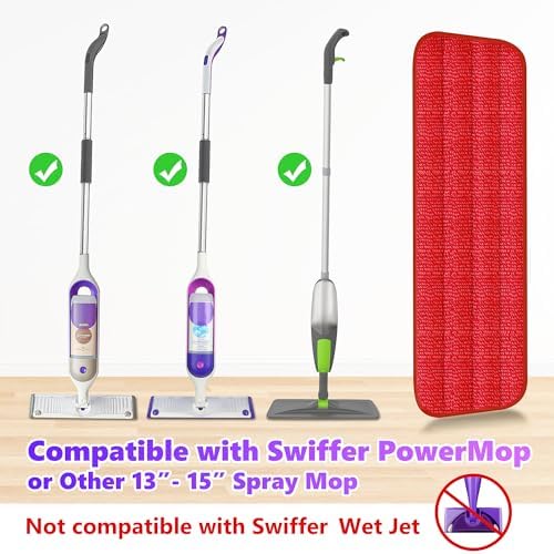 Eco-Friendly 6-Pack Mop Pads for 13-15 Mops