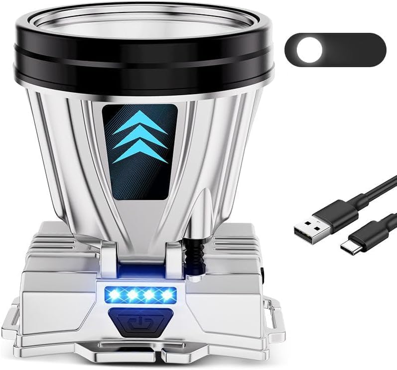 Bright Rechargeable LED Headlamp Camping Hiking More