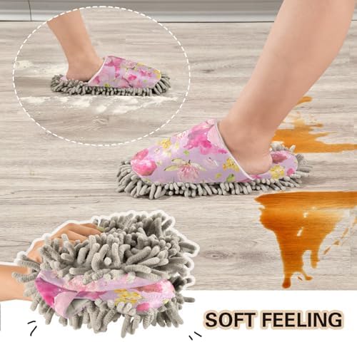 Kigai Microfiber Slippers Petunias Pink