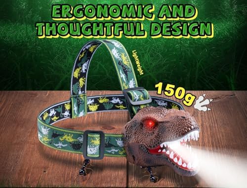 Dinosaur Headlamp for Kids