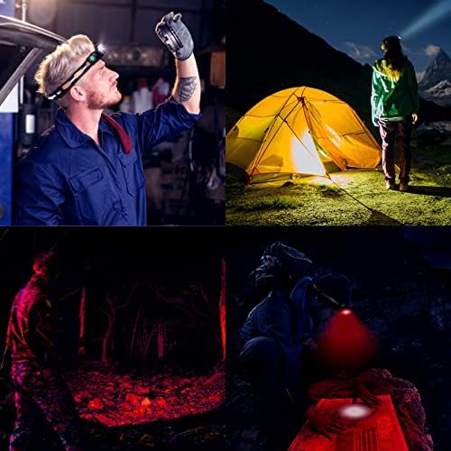 77outdoor Durable Red Headlamp - 25C for camping hiking hunting