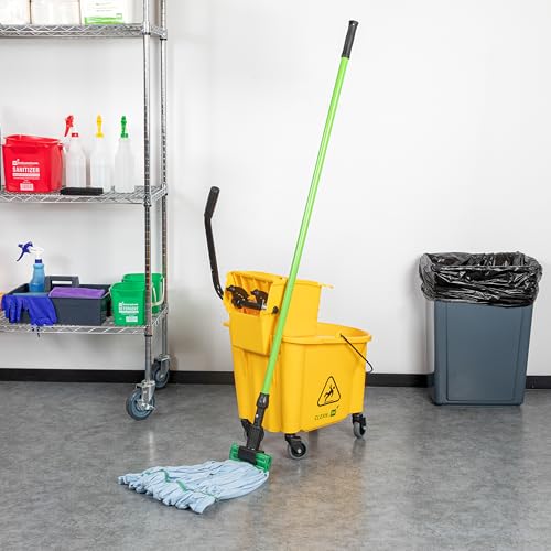 Ergonomic 60-Inch Wet Mop Handle for Professional Use