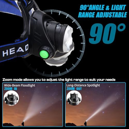 Powerful 4-in-1 LED camping headlamp