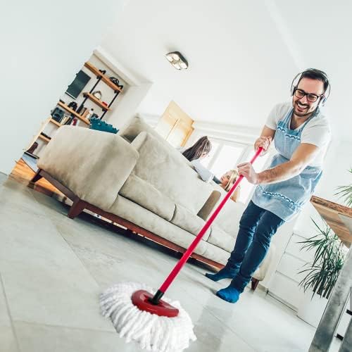 FOOKCIAN 4 Pack Microfiber Mop Refill Heads