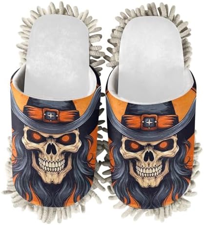 White Cowboy Skull Replacement Mop Slippers for Kitchen