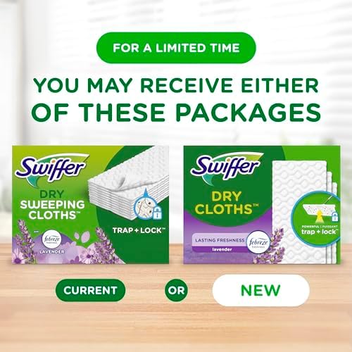 Swiffer Sweep Mop Dry Pads Floor Cleaner 52ct