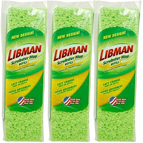 Libman Scrubster Mop Refill Pack 3 Pack