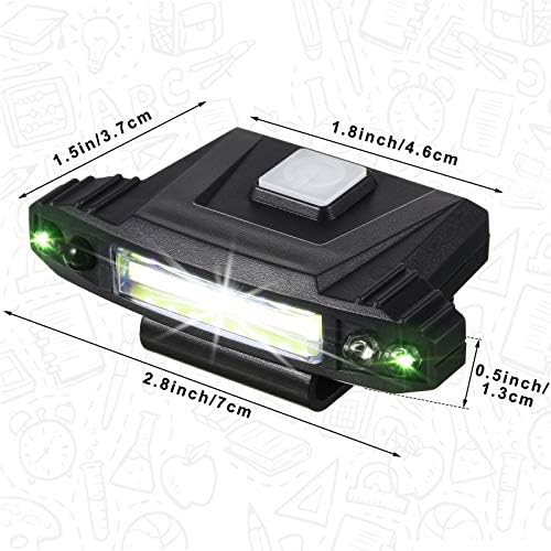 Mudder 2 Pieces Mini LED Clip-on Cap Light
