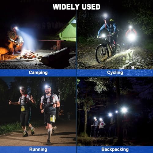 Rechargeable Headlamp 990000 Lumens Waterproof