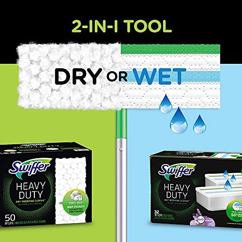 Swiffer Sweeper Heavy Duty 2-in-1 Multi-Surface Cleaner Kit