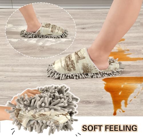 Kigai Microfiber Slippers Eco-Friendly Cleaners for Home Protect Shoes