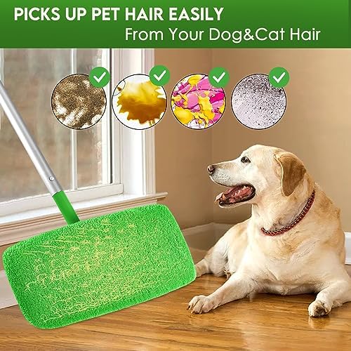 Yicotira Reusable Microfiber Mop Pads 4 Pack for Swiffer Sweeper