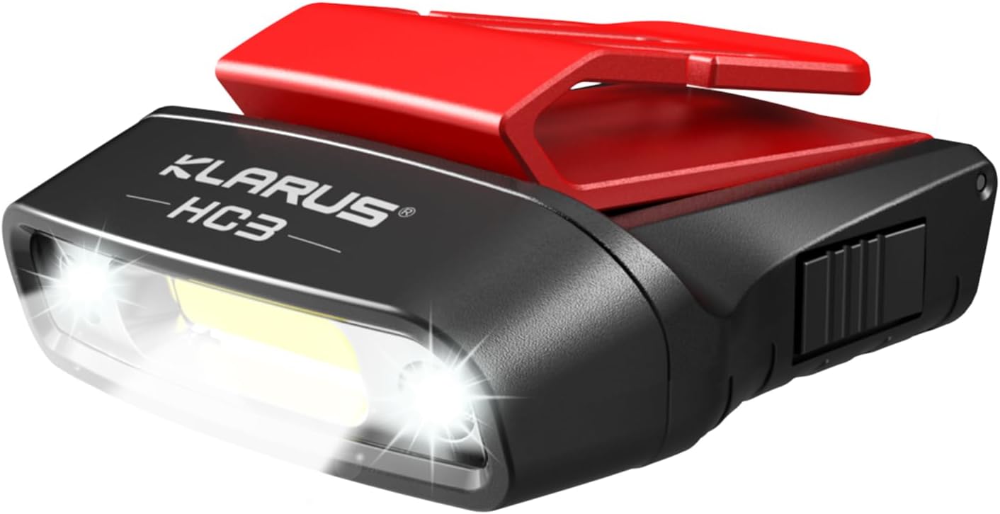 Klarus HC3 Rechargeable Motion Sensor Cap Visor Light - Headlamp