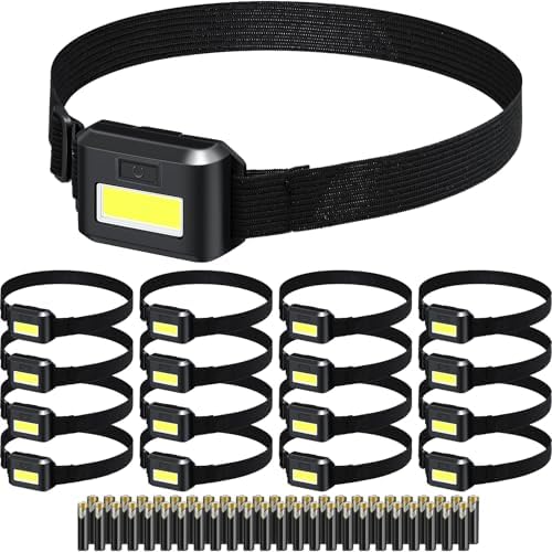 16-Piece LED Headlamp Bundle for Adults Kids