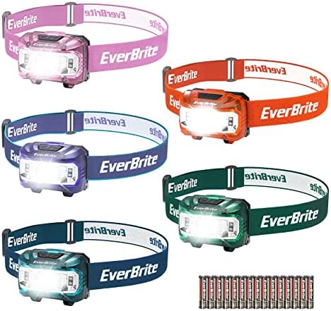 EverBrite 5-Piece Headlamp Set for Adults Kids