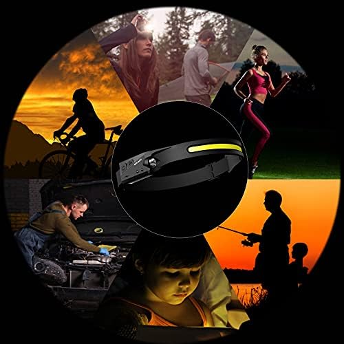 MOLAER Rechargeable 230 Motion Sensor Headlamp Outdoor Camping Hiking Use