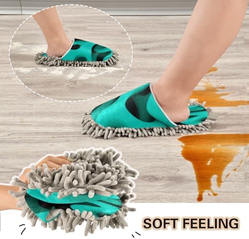 Zhirexin Green Texture Cleaning Slippers
