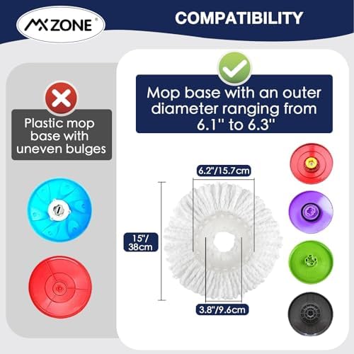MXZONE Magic Mop 5-Pack Replacement Heads Details