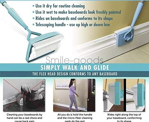 Mop Baseboard Brush Buddy Extended