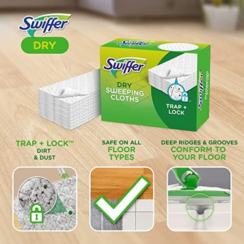 Swiffer Disposable Cloth Dry Sweeping Refills 16 Count