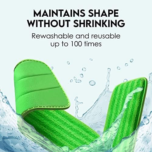 Turbo Microfiber Reusable Floor Mop Pads - Swiffer Wet Jet Compatible Refills