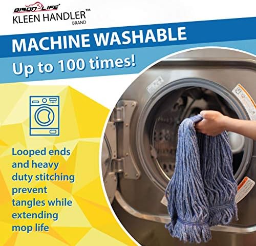 KLEEN HANDLER Heavy Duty Mop Head Refill Blue Mop