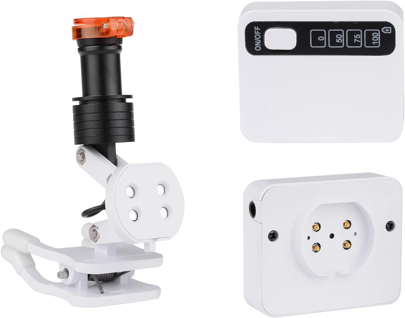 Adjustable LED Headlamp with_clip and 2 Batteries