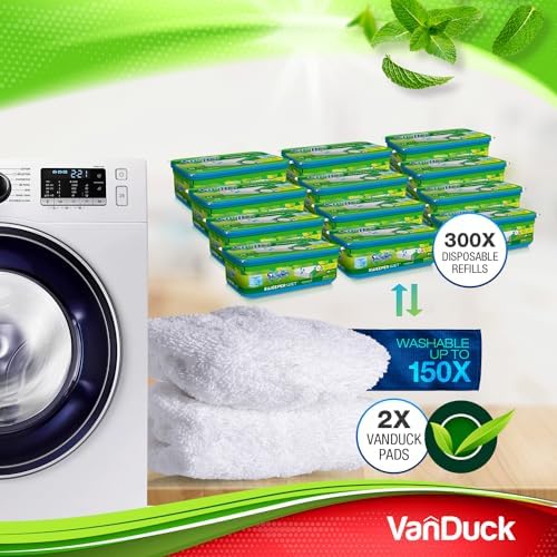 Reusable 100 Cotton Mop Pads VanDuck