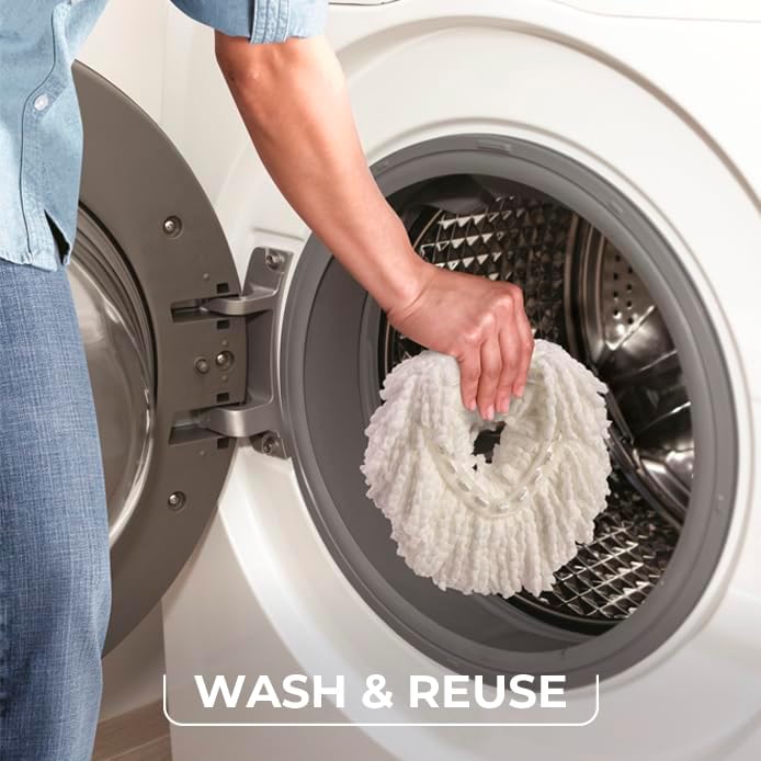 4 O-Cedar EasyWring Refills - Bacteria-Proof Mop Heads
