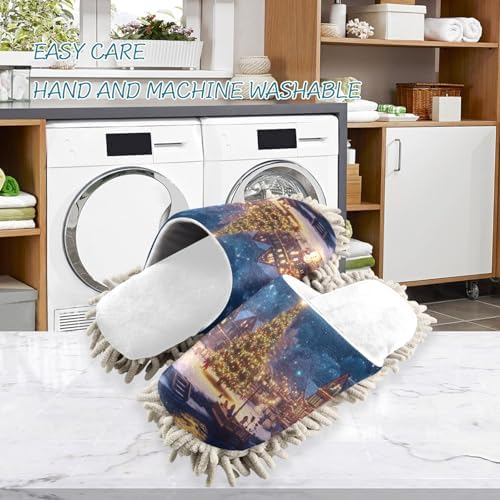 Cozy Mops Slippers for FemaleMale Soft Eco-Friendly Christmas House Slippers