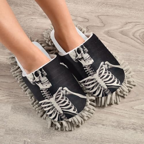 Feet-Pleasing White Microfiber Mop Slippers