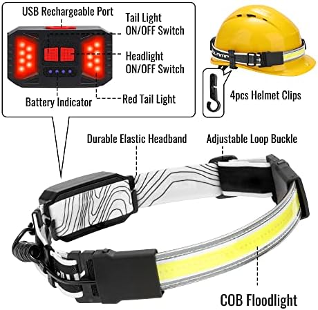 Adelante LED Headlamp 2-Pack 230 Rechargeable