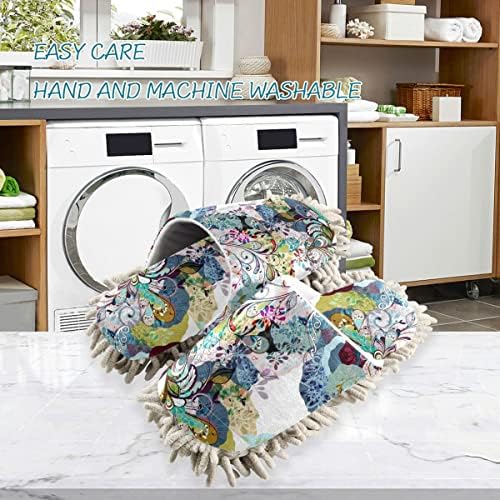 Colorful Flower Mop House Slippers
